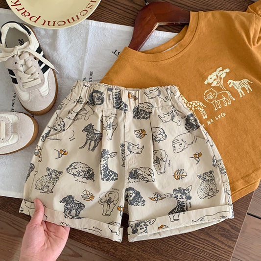 【Promesa】Animal Printed Shorts