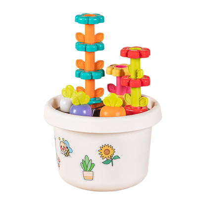 【Promesa】HuiLe Building Blocks diy Flower Pot