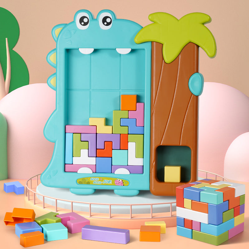【Promesa】Dinosaur ABS Plastic Durable Tetris Block